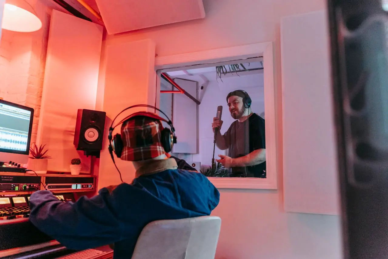 Podcast production setting